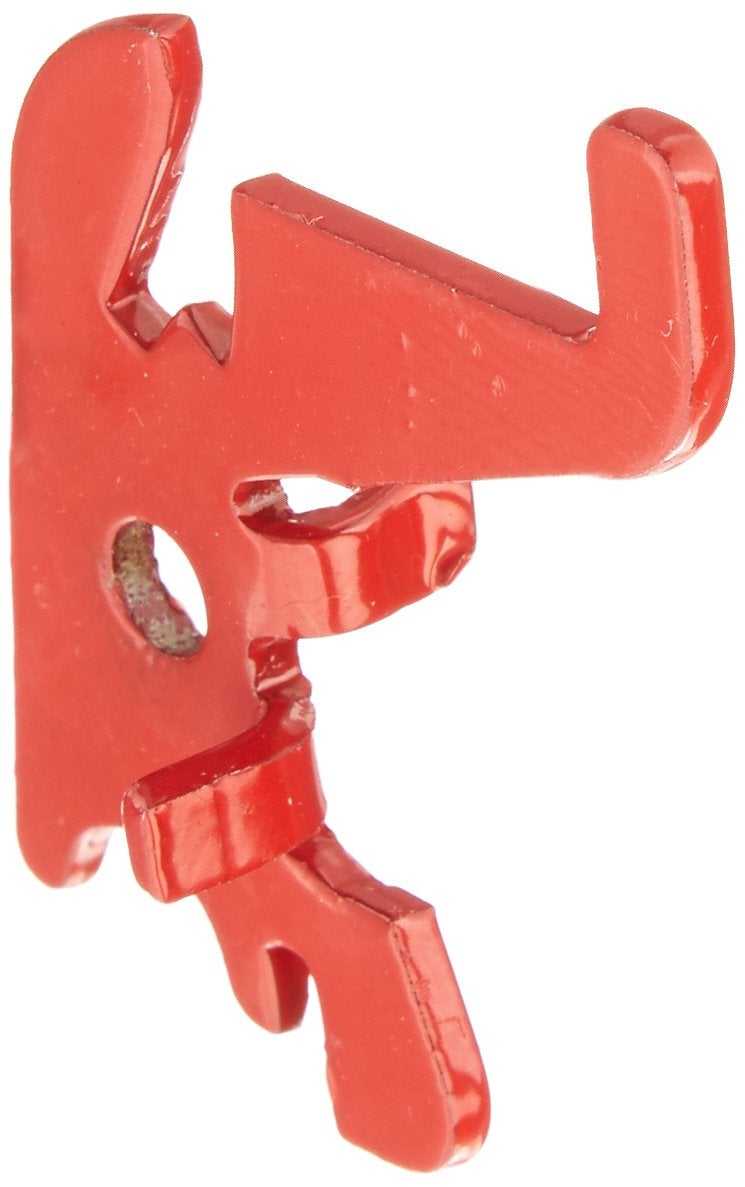 Wall Control Standard Slotted Hook Pack - Slotted Metal Pegboard Hooks Pegboard and Slotted Tool Board - Red - Image 1